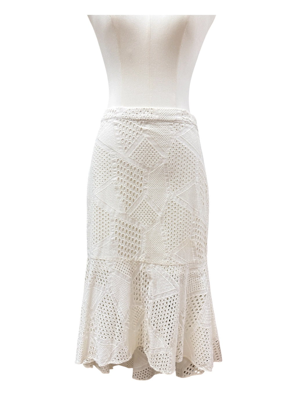 Patbo Riachuelo White midi skirt Small