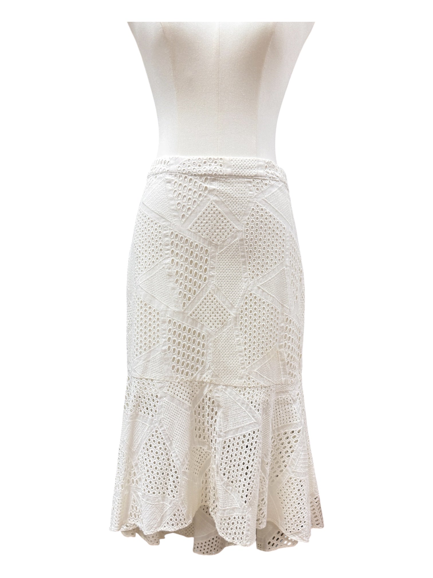 Patbo Riachuelo White midi skirt Small