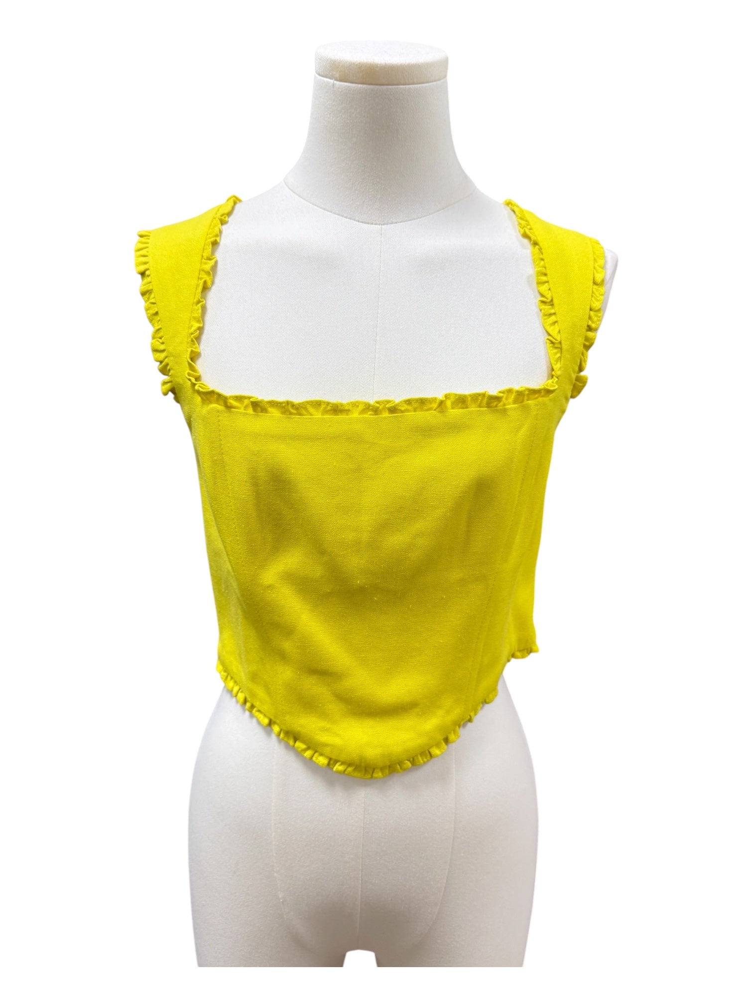 NV yellow crop top Large
