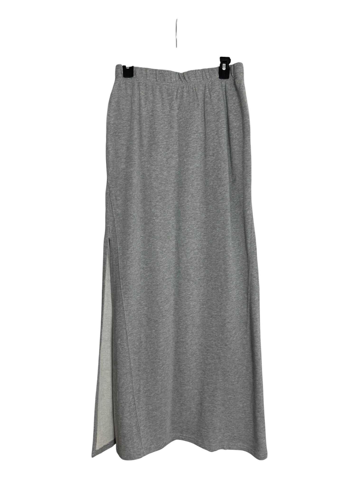 Gray Cotton Long Skirt - Size S