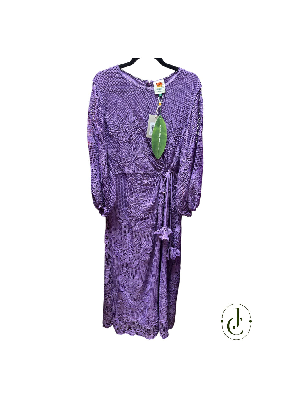 Farm Rio Purple Guipire dress Size XL with tags