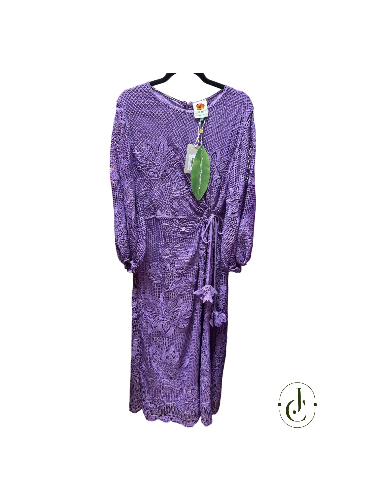 Farm Rio Purple Guipire dress Size XL with tags